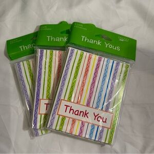 Thank You Cards with Envelopes 3 Packs 24 Cards Total White Envelopes